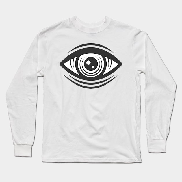 Engraved vintage eye. Illuminati. Long Sleeve T-Shirt by DenysHolovatiuk